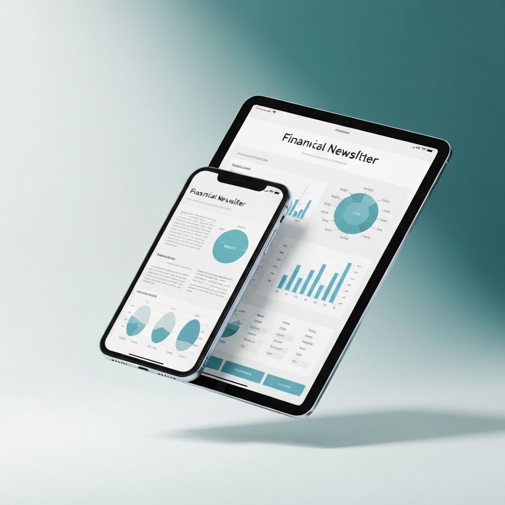 Professional Newsletter Preview on iPad and iPhone